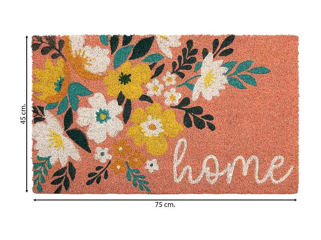 Tapis en PVC imprimé rouge 45x75