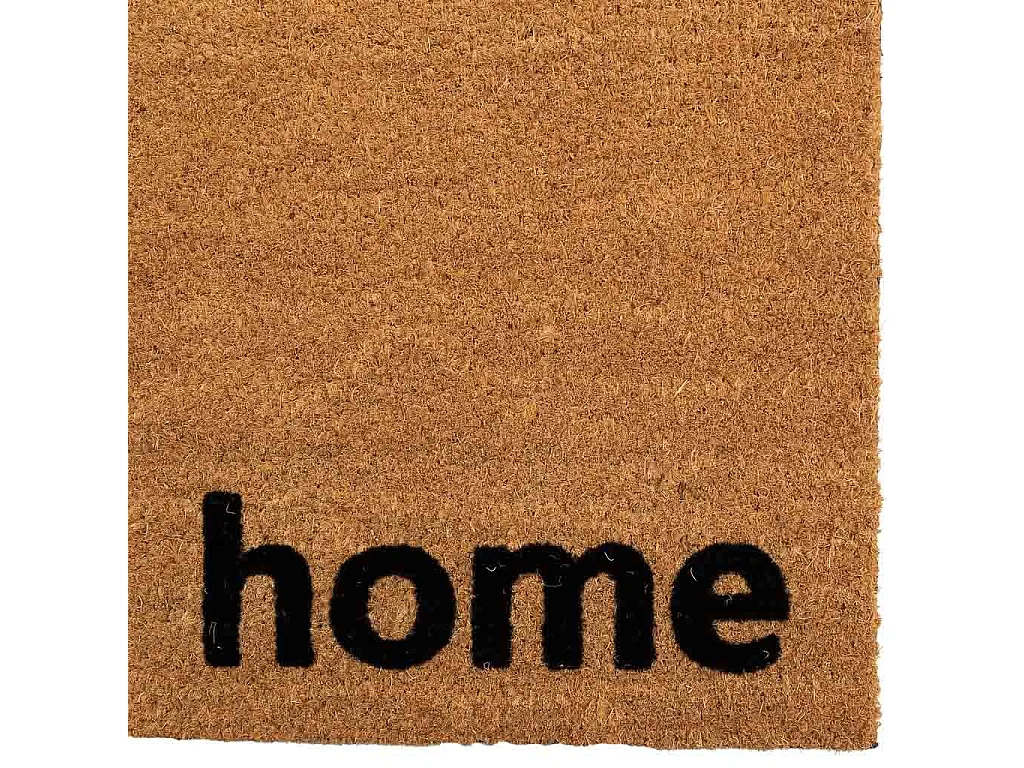 Tapis d'entrée en fibre marron 45x75