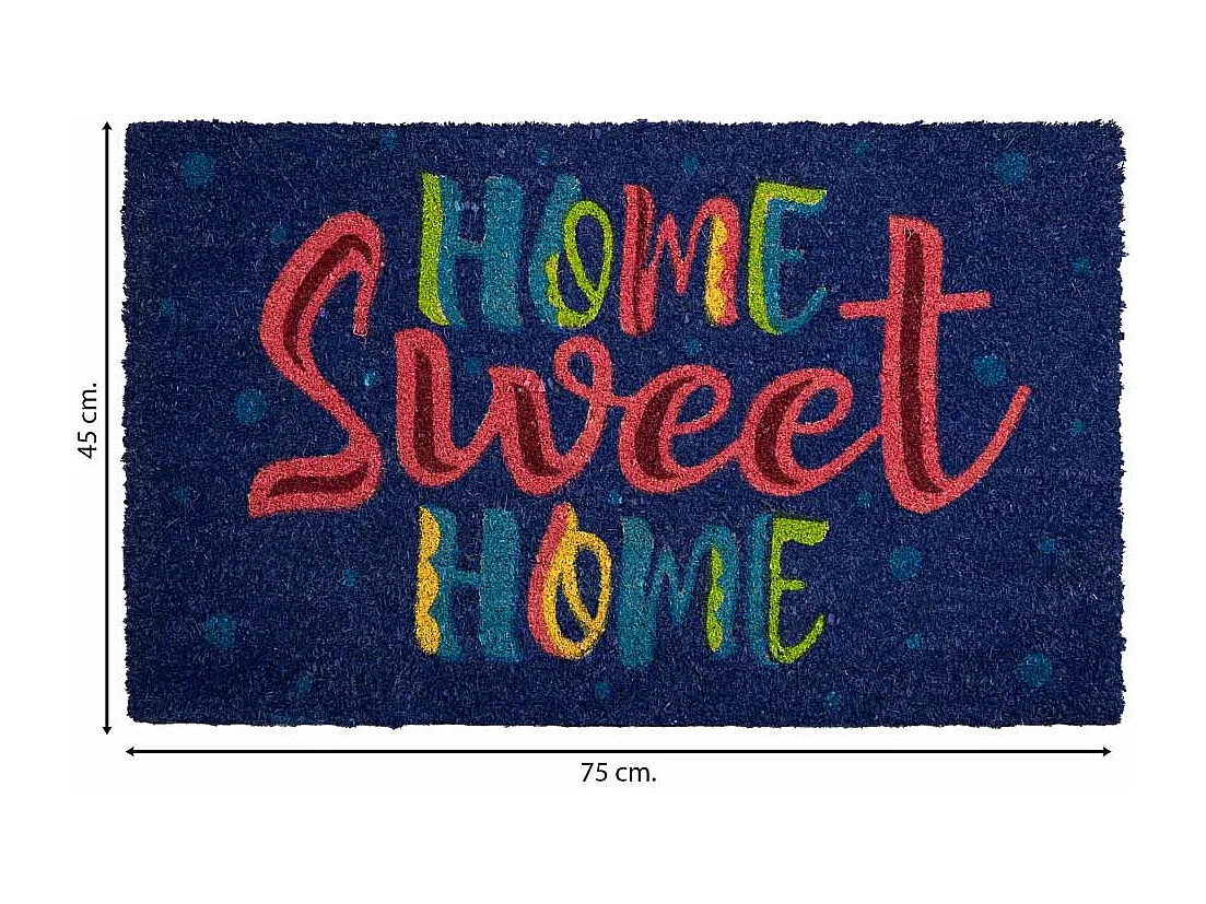 Zerbino in PVC stampato blu 45x75