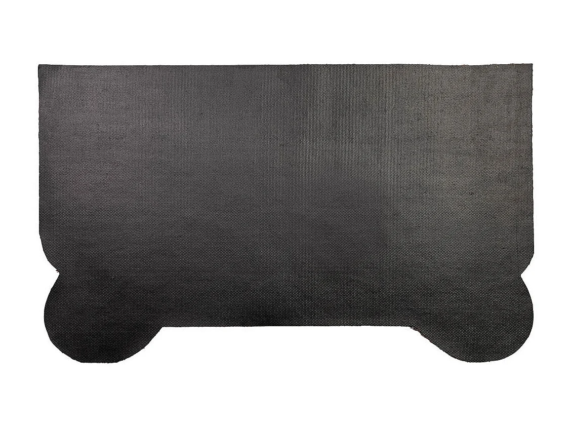 Tapis d'entrée en PVC imprimé marron 45x75