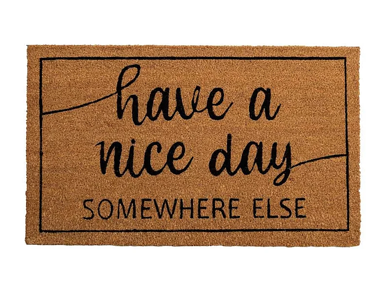 Paillasson PVC imprimé marron 45x75