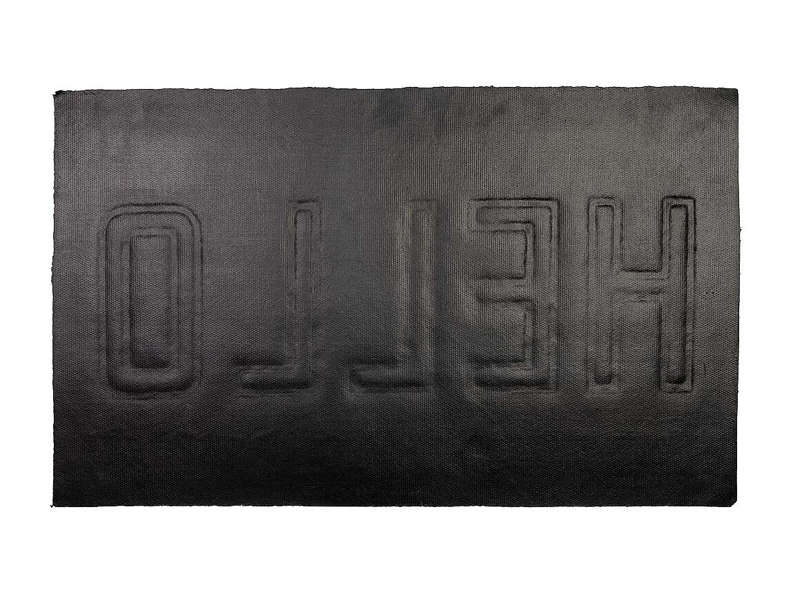 Capacho PVC impresso e prensado 45x75