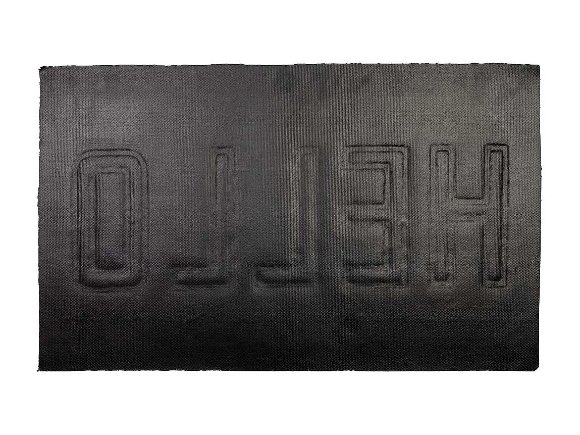 Capacho PVC impresso e prensado 45x75