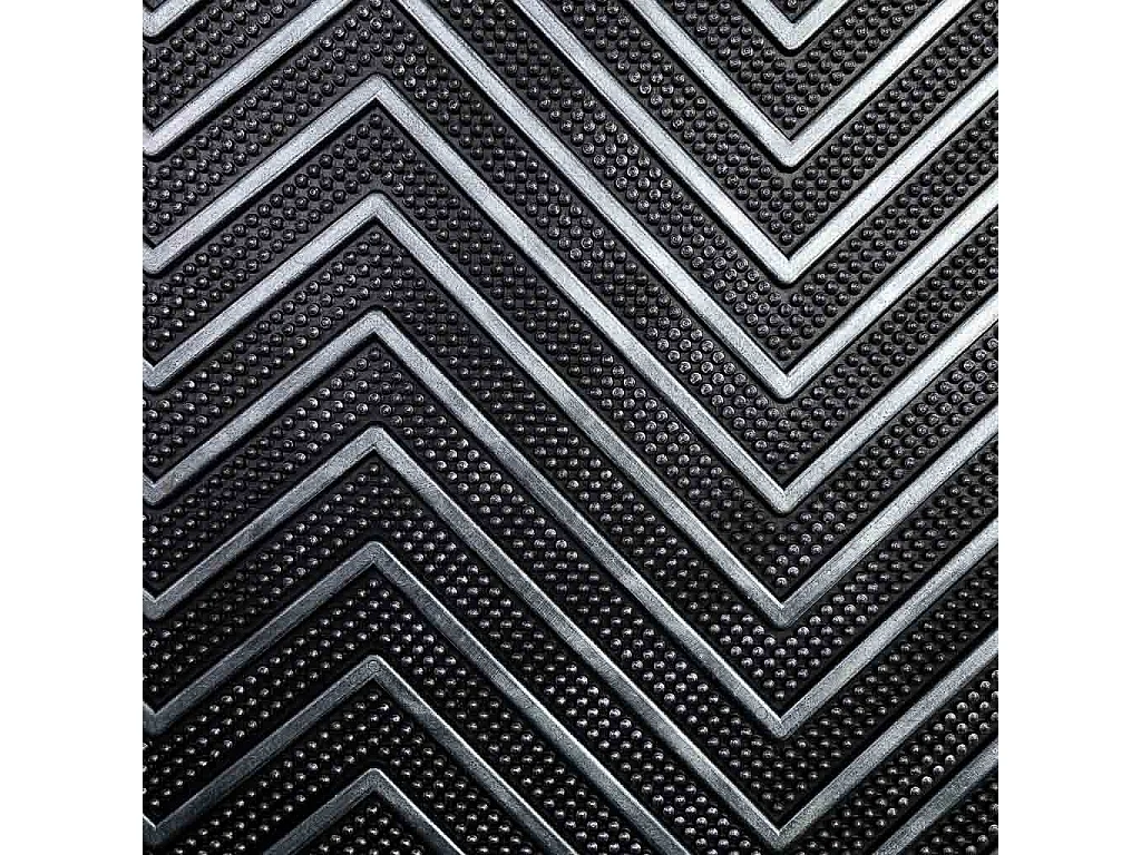 Gummifußmatte schwarz 45x75x0,7