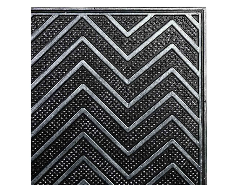 Zerbino in gomma nera 45x75x0,7