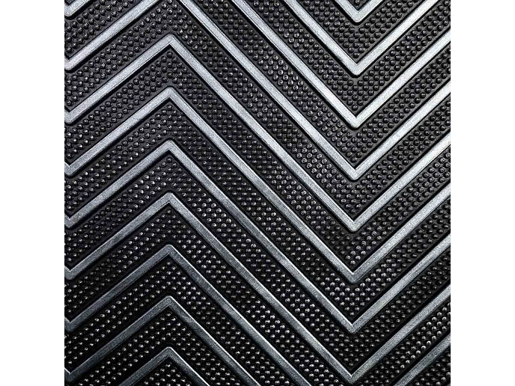 Zerbino in gomma nera 45x75x0,7