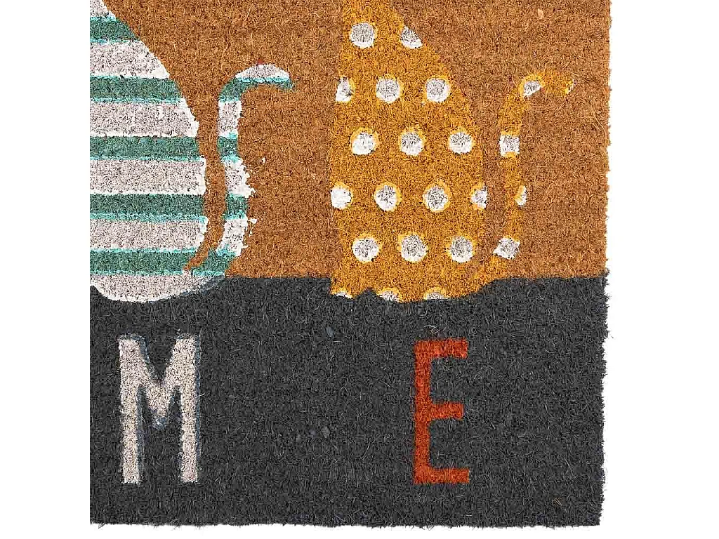 Capacho em pvc estampado marrom 45x75