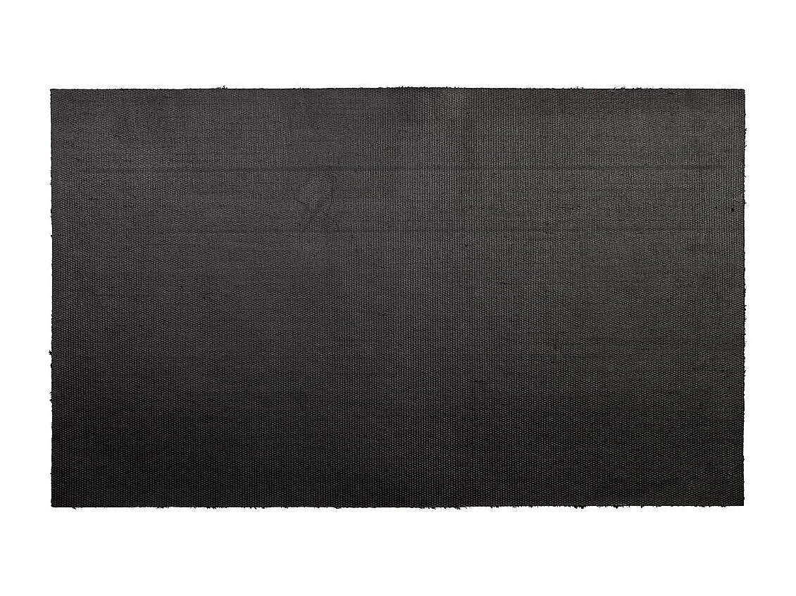Fußmatte aus bedrucktem PVC in Schwarz 45x75