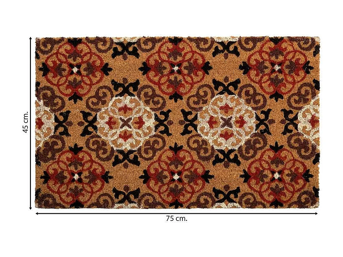 Paillasson PVC imprimé marron 45x75