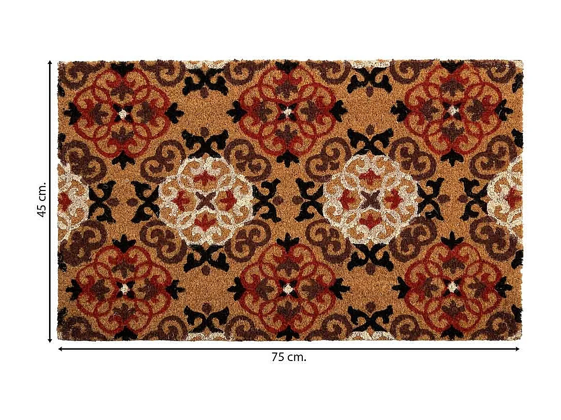 Zerbino PVC stampato marrone 45x75