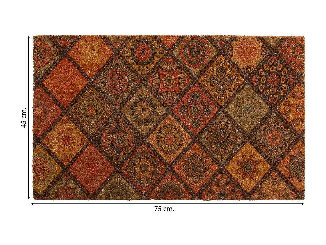 Tapis en PVC imprimé rouge 45x75