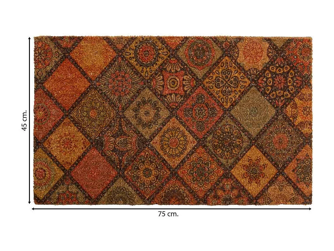 Tapis en PVC imprimé rouge 45x75