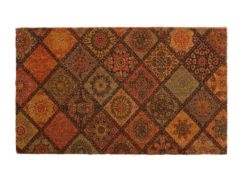 Fußmatte aus bedrucktem PVC rot 45x75