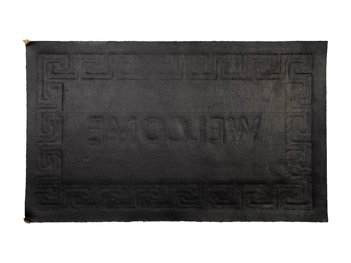 Tapis d'entrée en fibre pressée marron 45x75