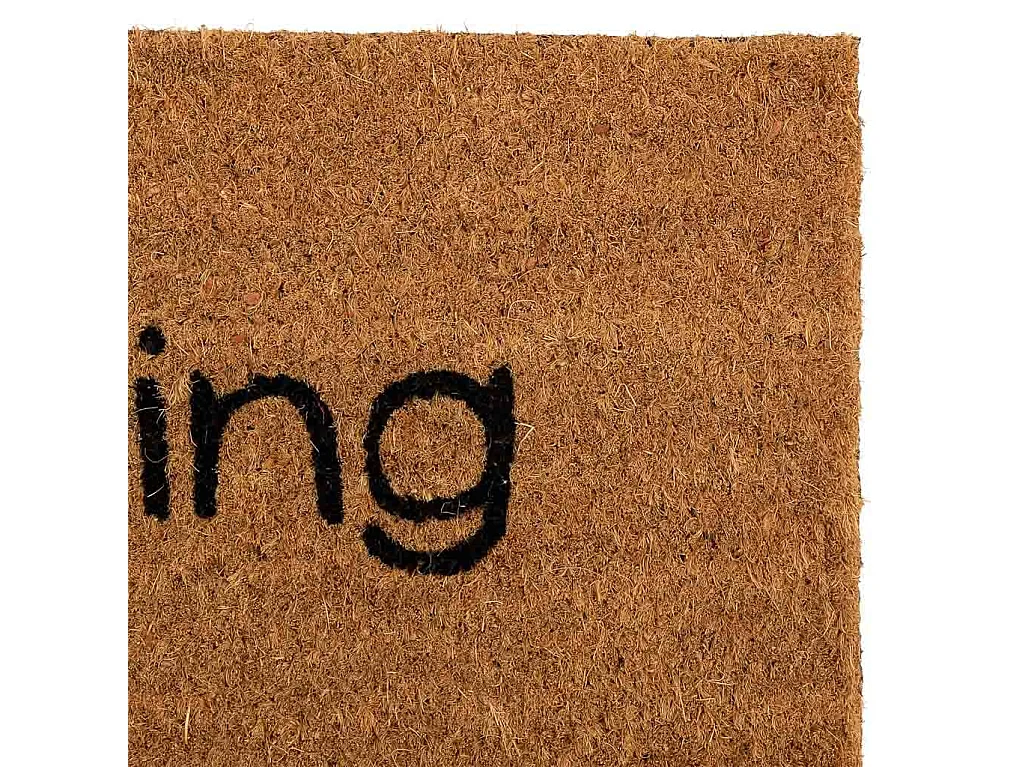 Fußmatte aus bedrucktem PVC in Braun 40x60