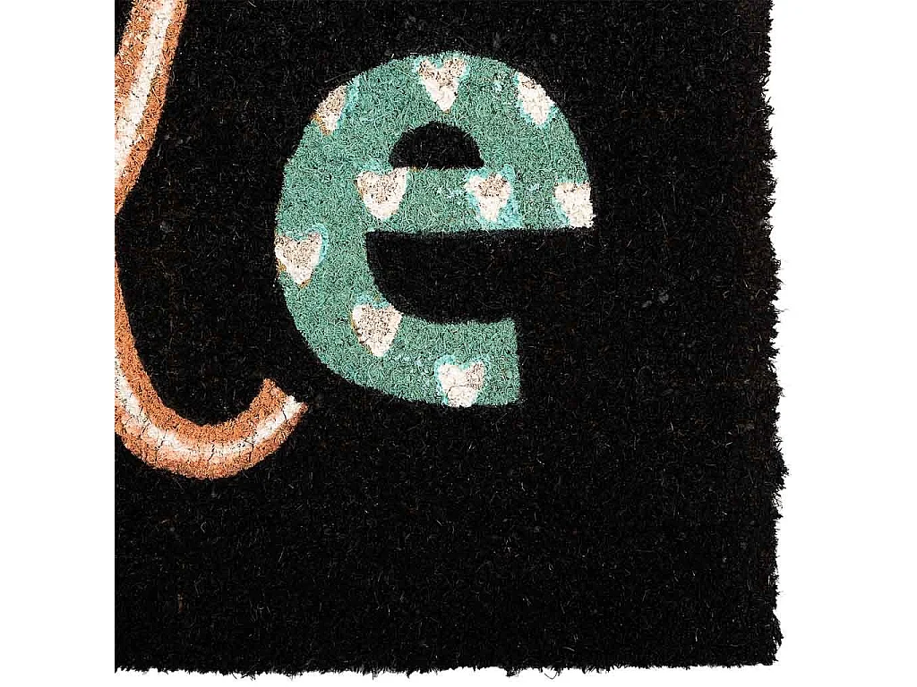 Tapis d'entrée en PVC imprimé gris 45x75