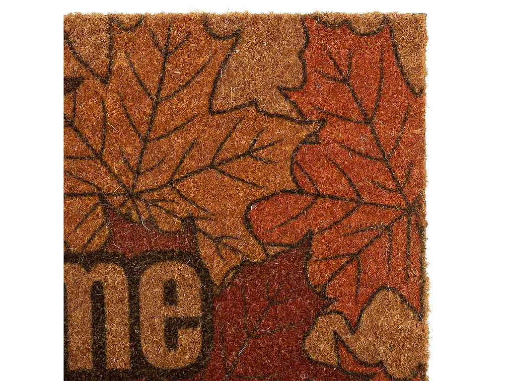 Tapis en PVC imprimé marron 45x75