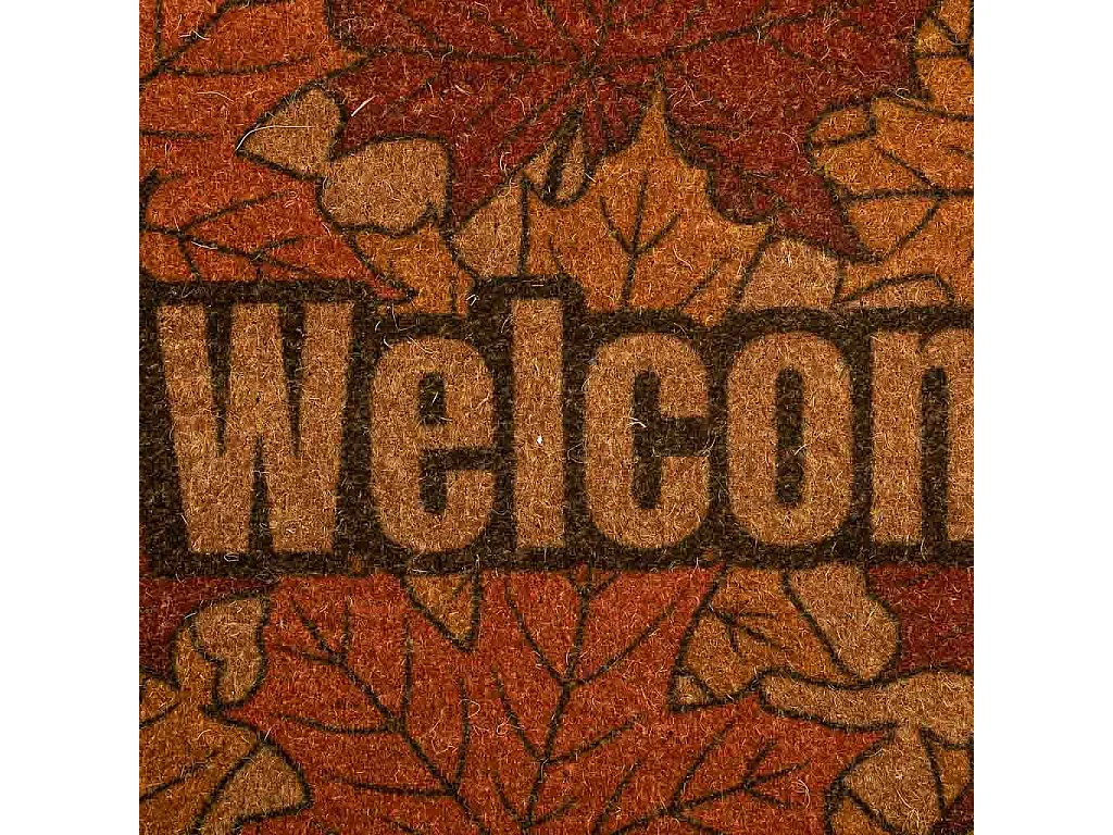 Tapis en PVC imprimé marron 45x75