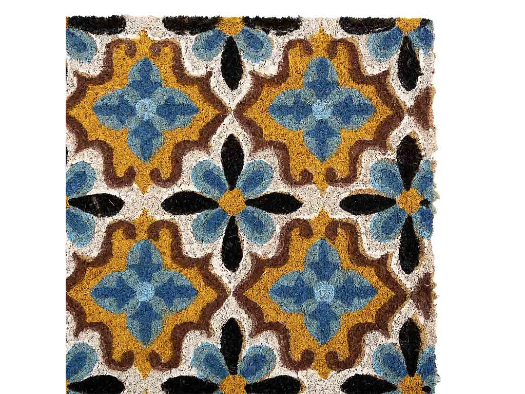 Felpudo de pvc impreso azul 45x75