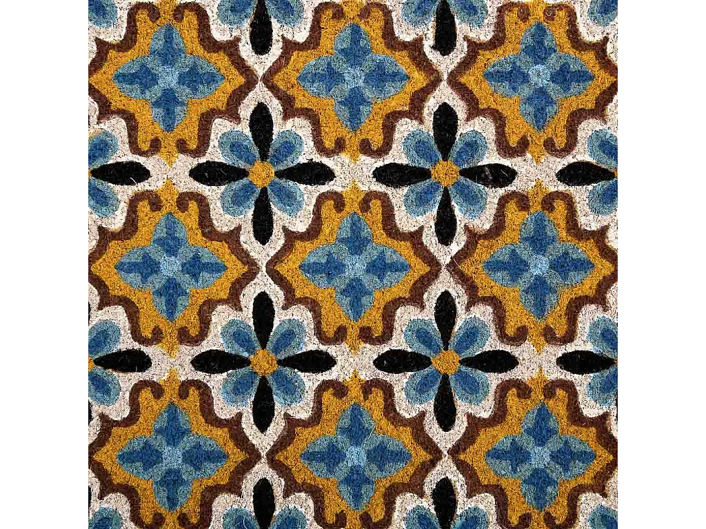 Felpudo de pvc impreso azul 45x75