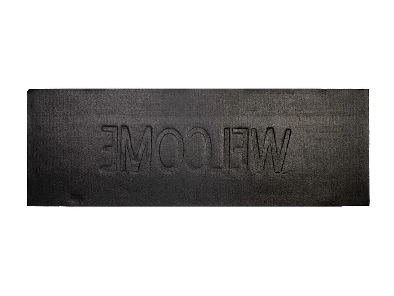 Tapis d'entrée en fibre pressée marron 40x120