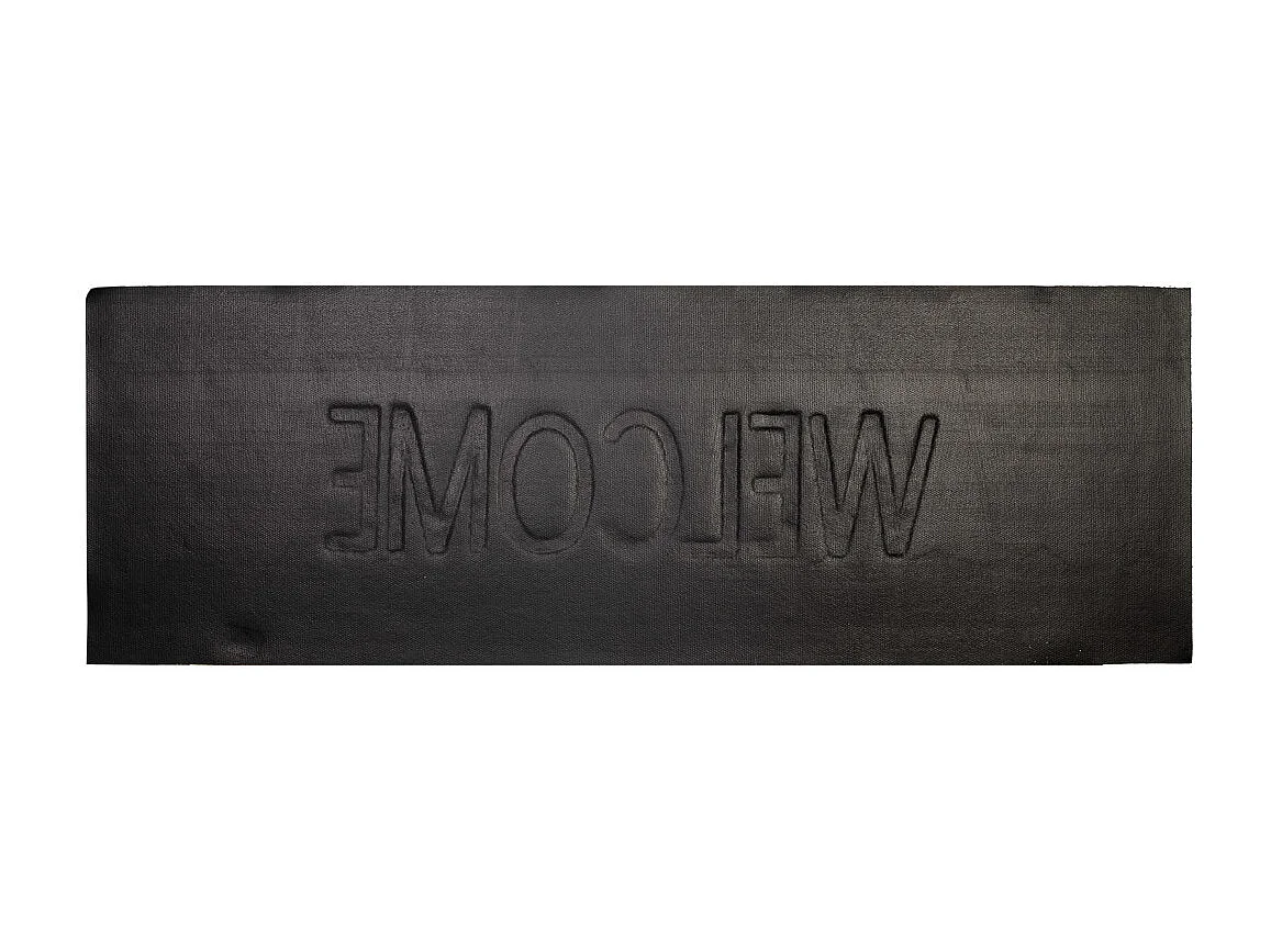 Capacho em pvc estampado marrom 40x120