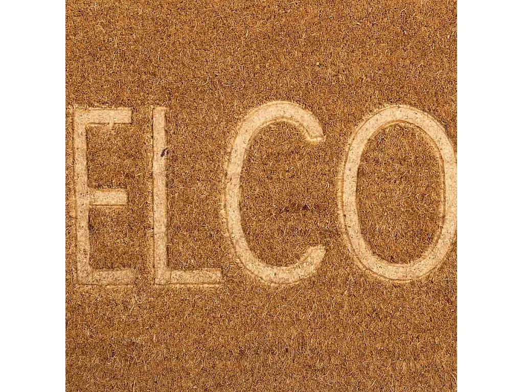 Tapis d'entrée en fibre pressée marron 40x120