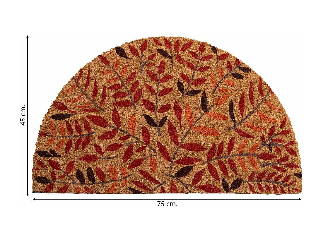 Paillasson PVC imprimé marron 45x75