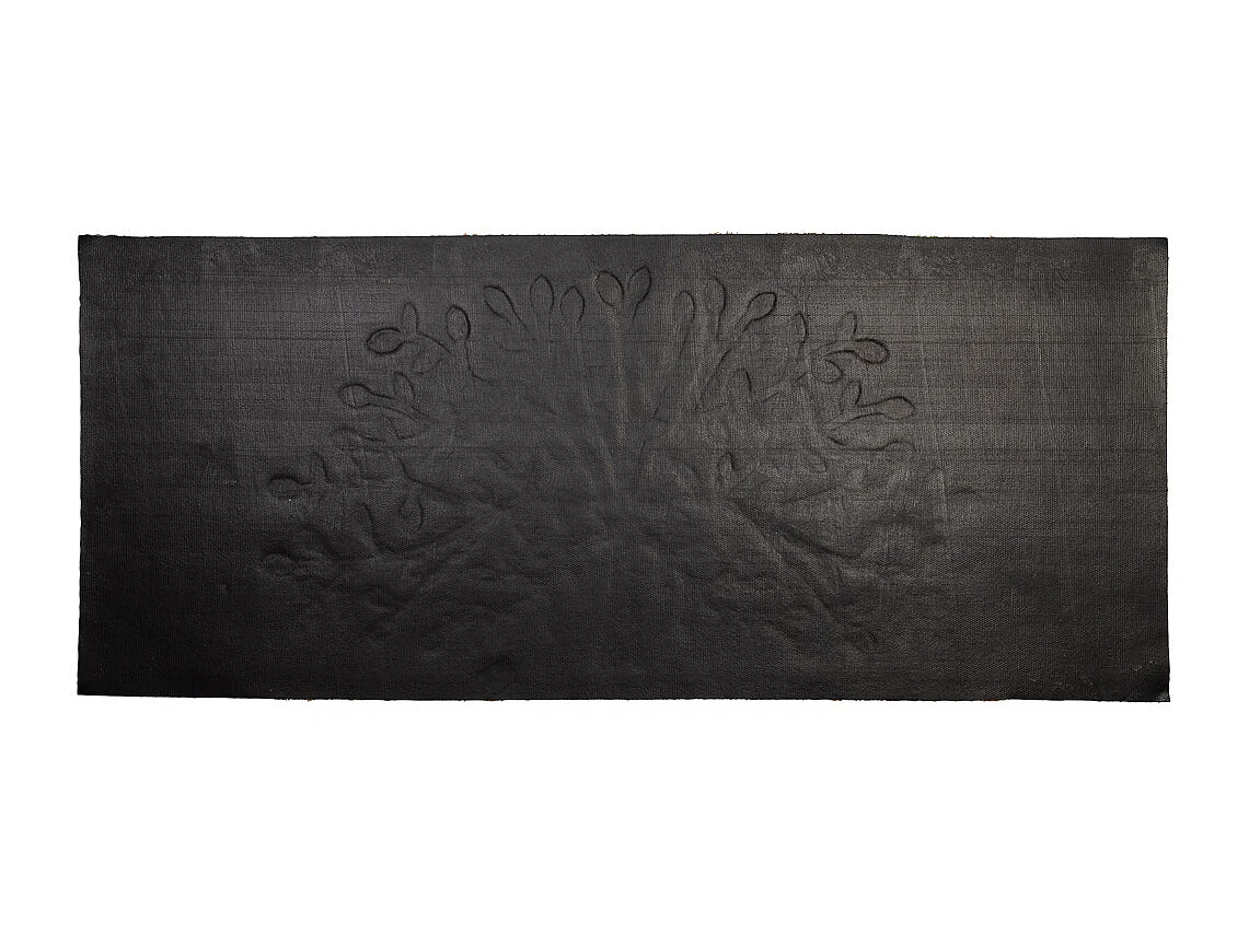 Capacho em pvc estampado marrom 45x75