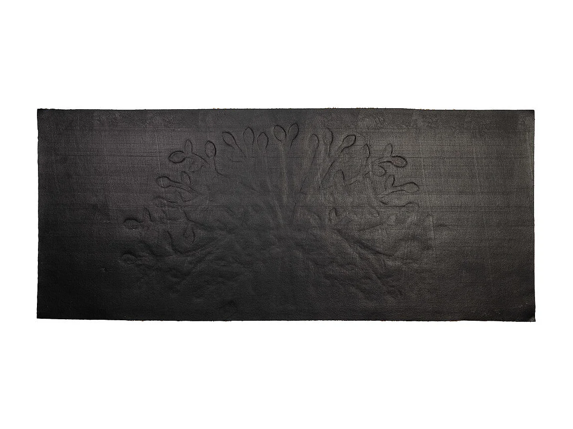 Tapis d'entrée en fibre pressée marron 50x120