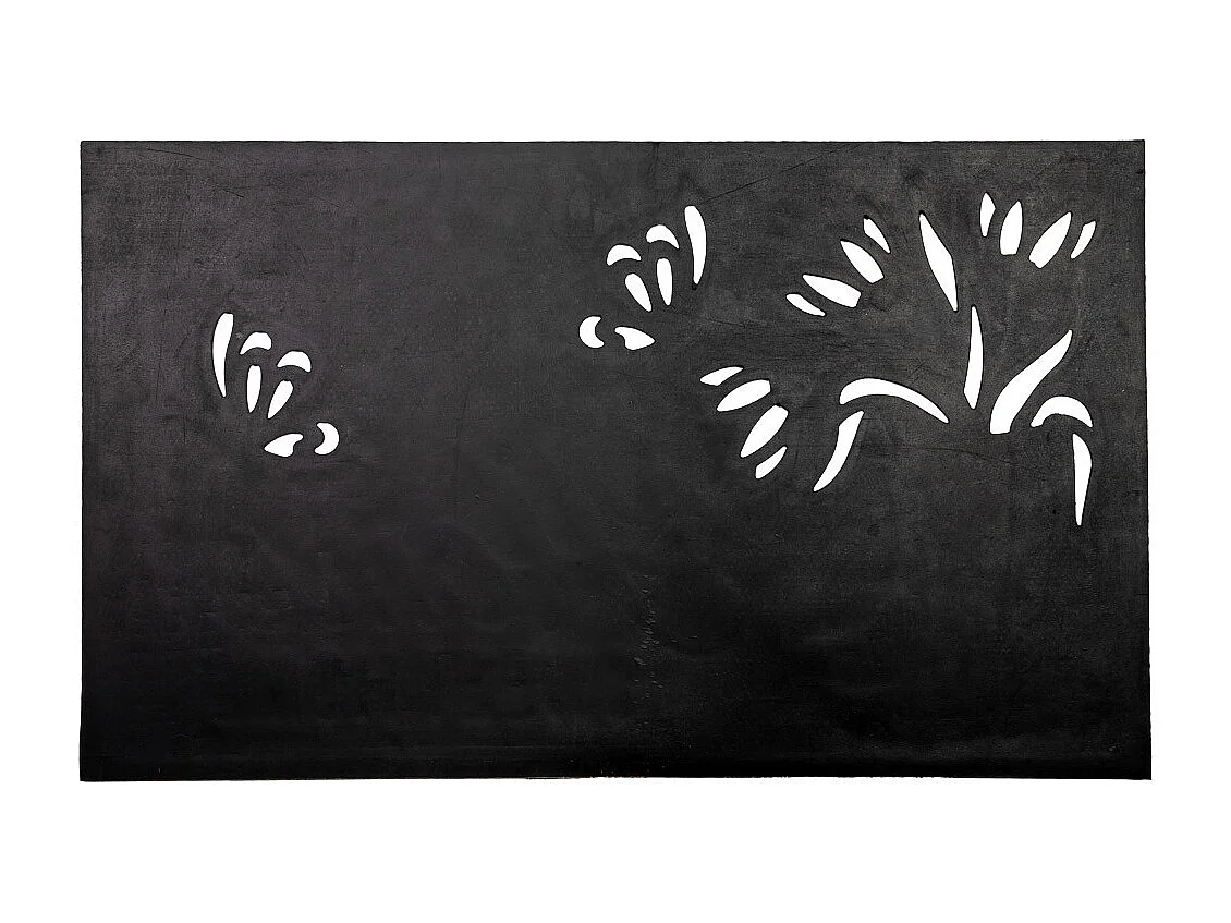 Capacho de borracha com acabamento cobre 45x75