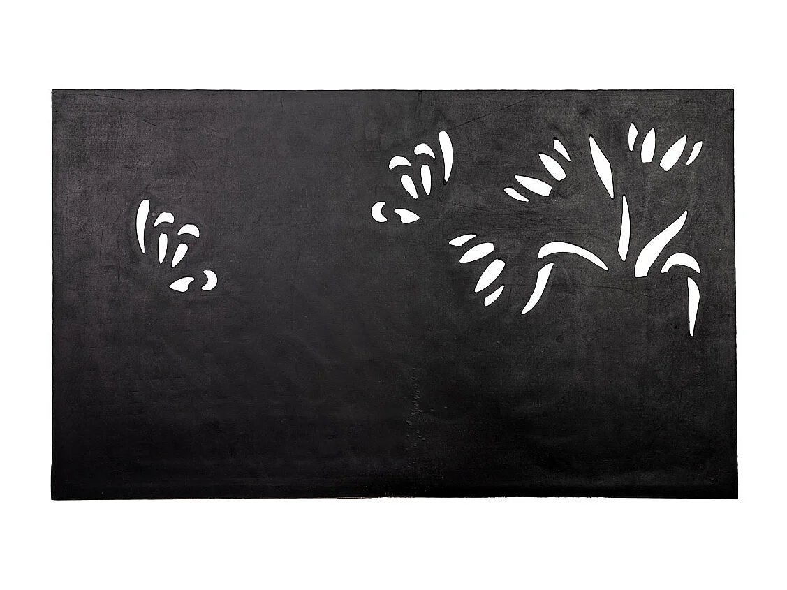 Capacho de borracha com acabamento cobre 45x75