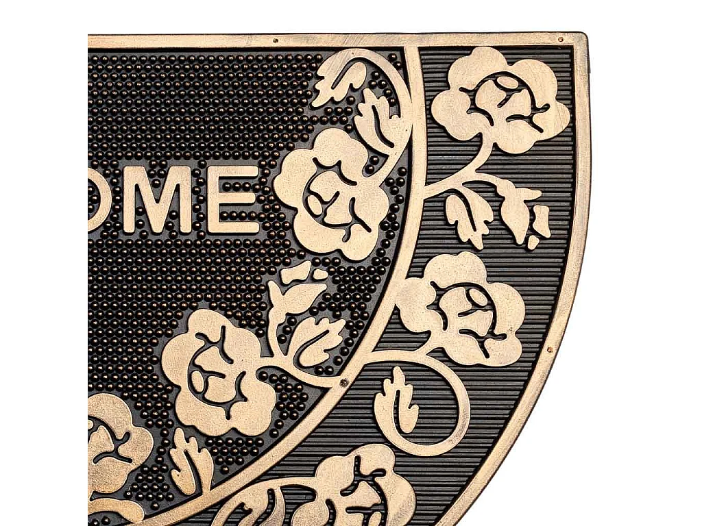 Fußmatte aus Gummi mit Kupfer-Schwarz-Finish 45x75