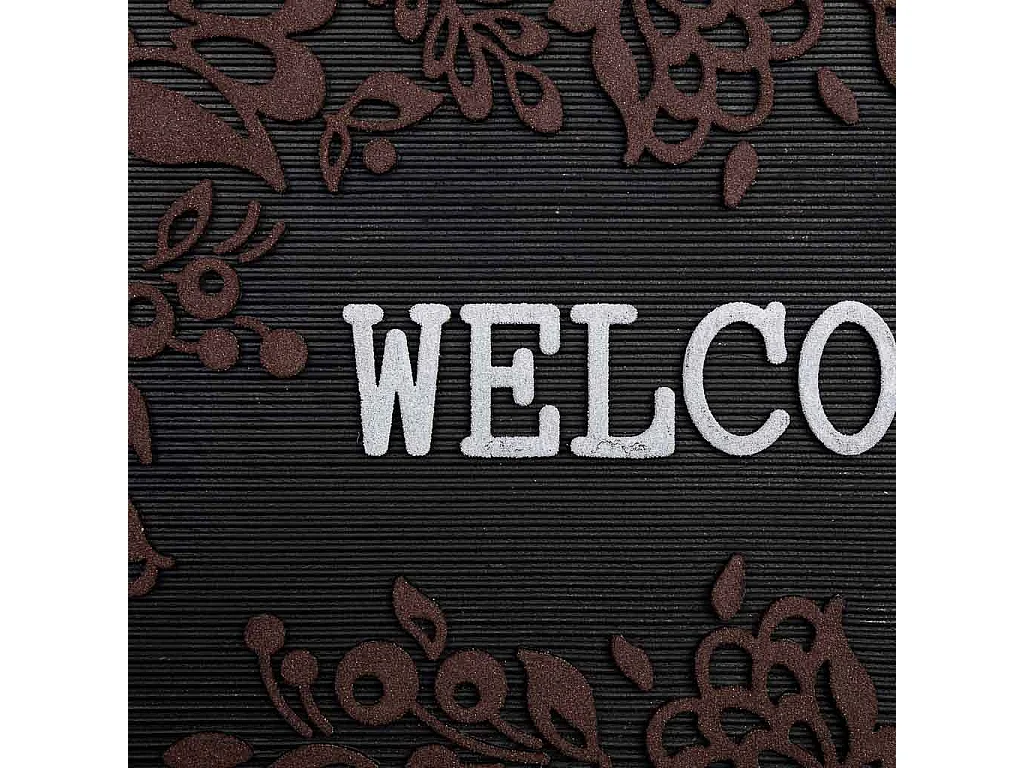 Fußmatte aus Gummi mit rotem Finish 40x60