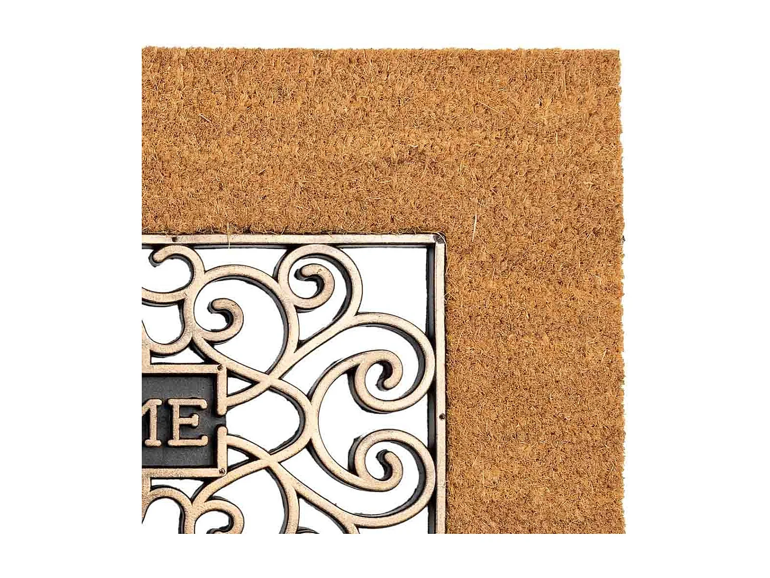 Fußmatte PVC/Gummi-Design braun 45x75