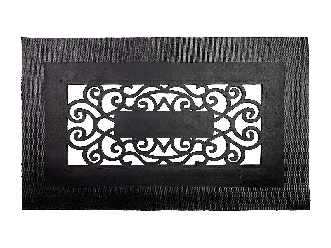 Zerbino PVC e design gomma marrone 45x75