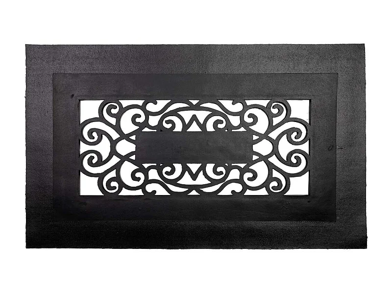 Fußmatte PVC/Gummi-Design braun 45x75