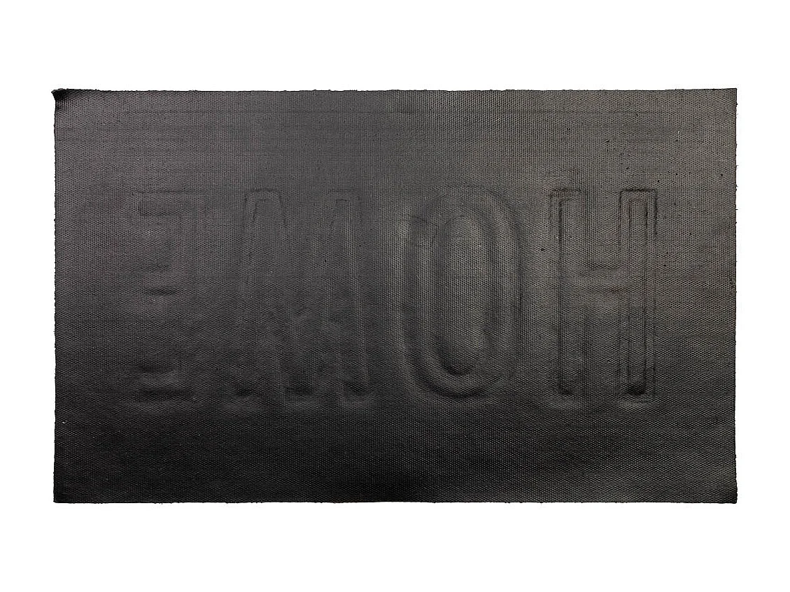 Zerbino in PVC stampato e fibra pressata marrone 45x75