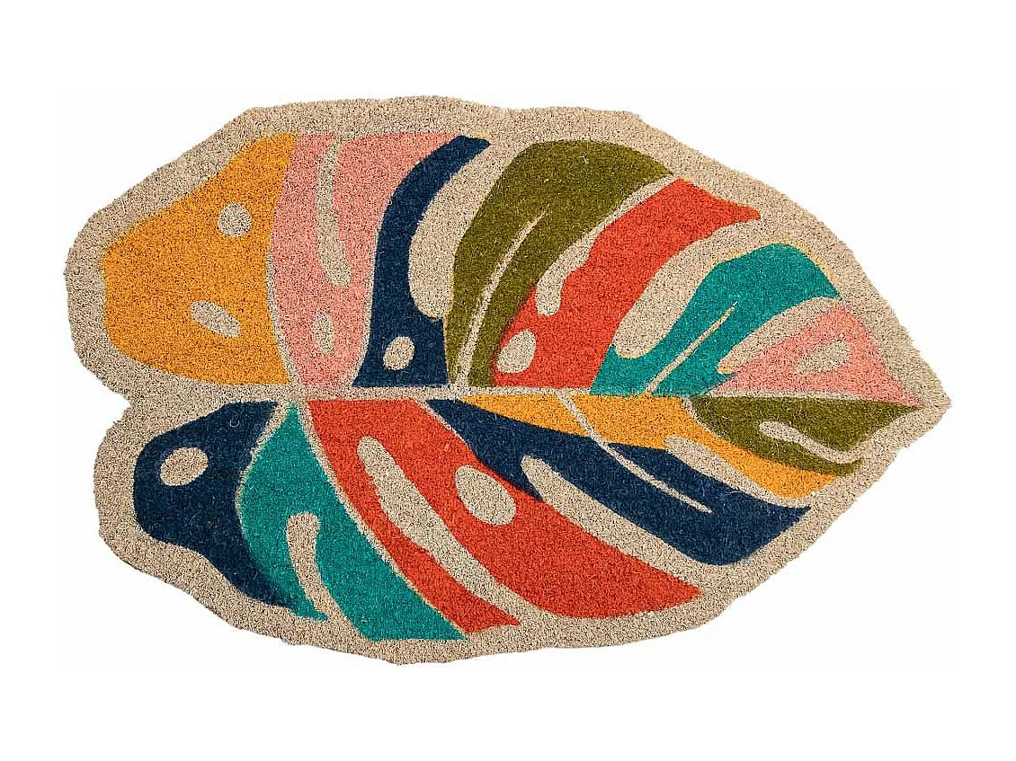 Zerbino in PVC stampato bianco 45x70