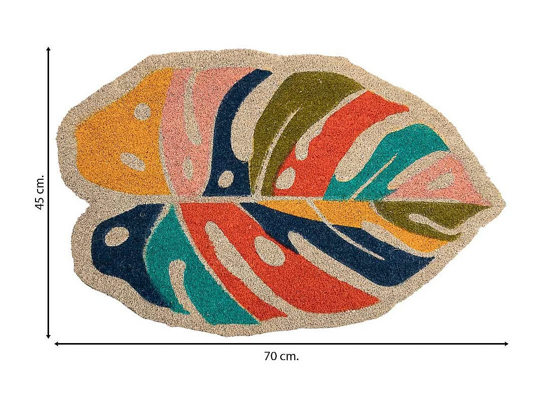 Zerbino in PVC stampato bianco 45x70