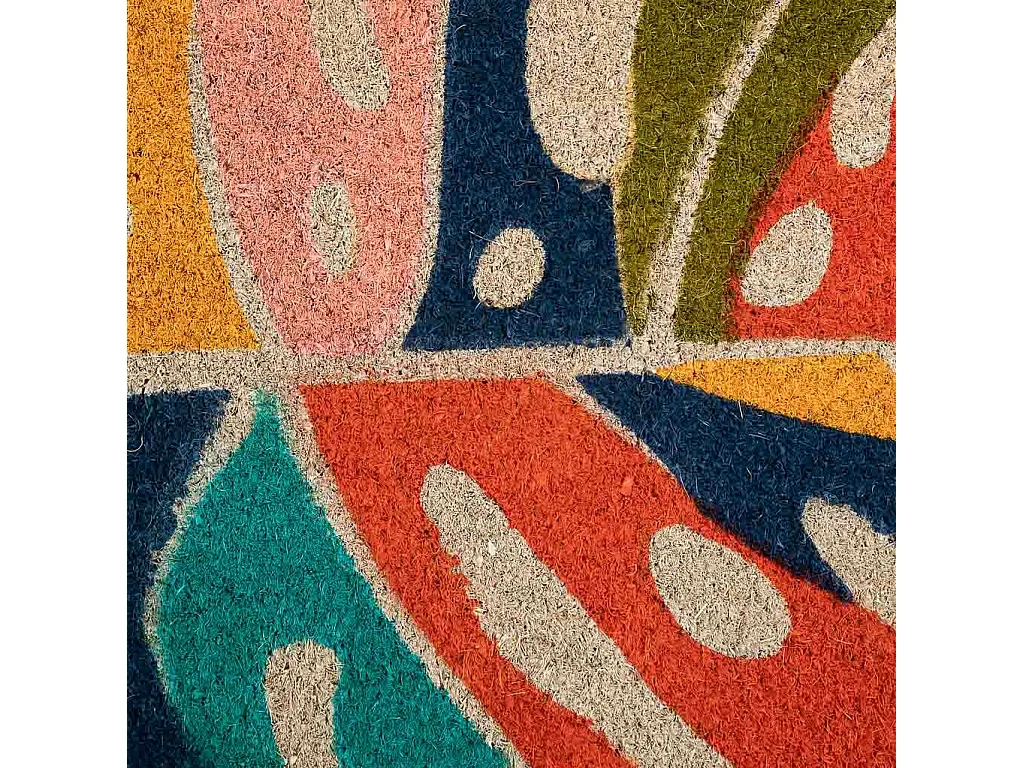 Zerbino in PVC stampato bianco 45x70