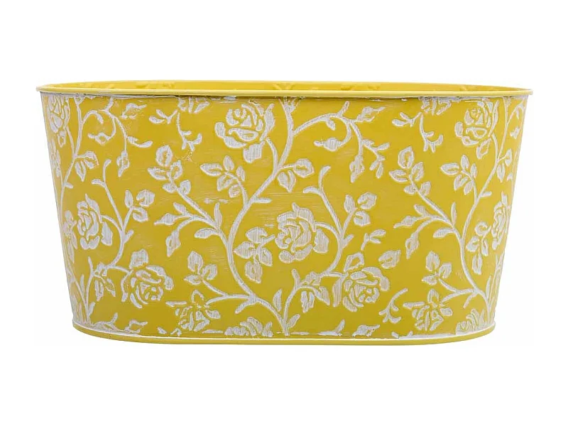 Cesto metálico amarelo 22,5x13,5x13,5x11,5 B20x11