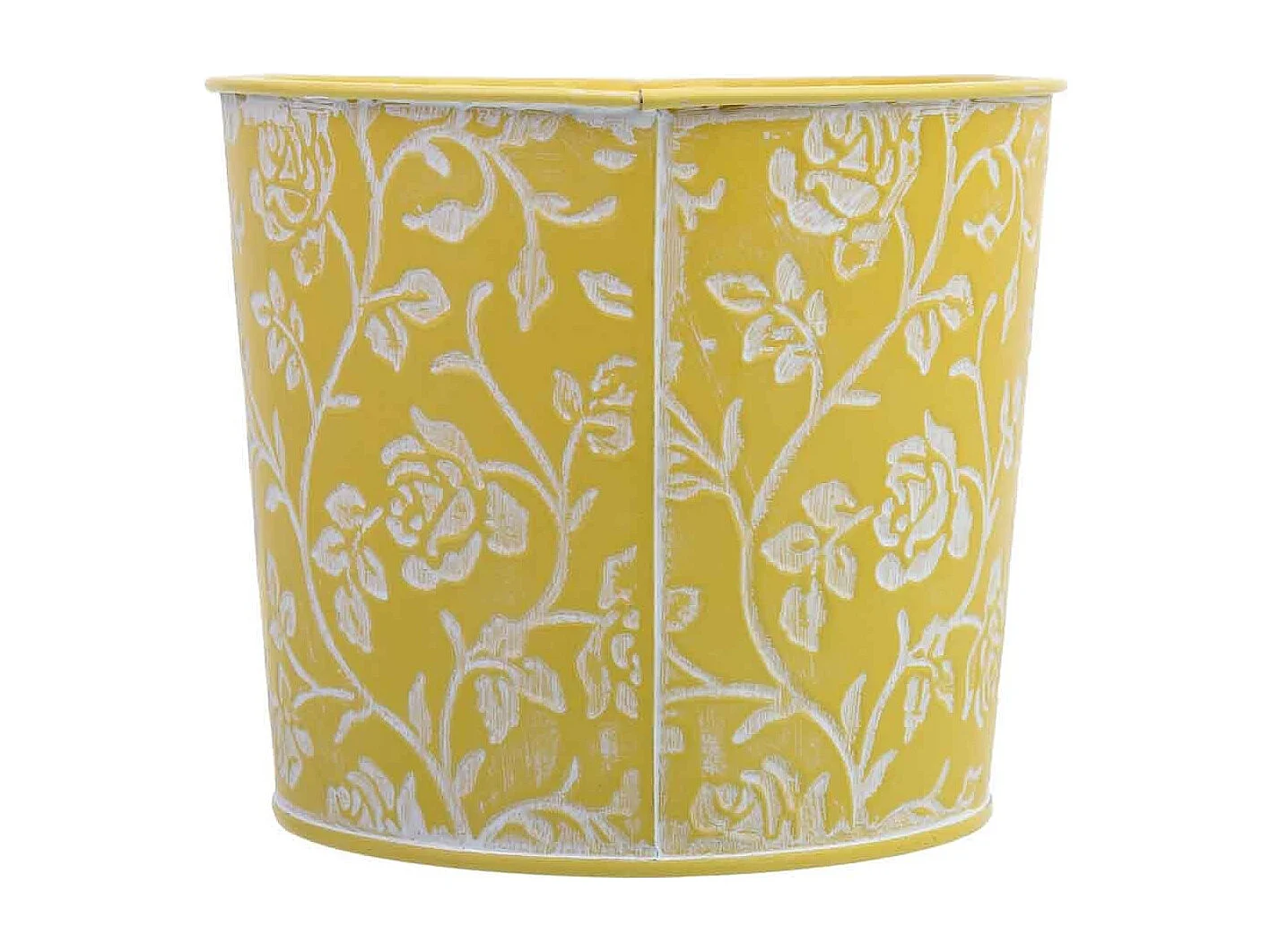 Cestino in metallo giallo 22,5x13,5x11,5 B20x11