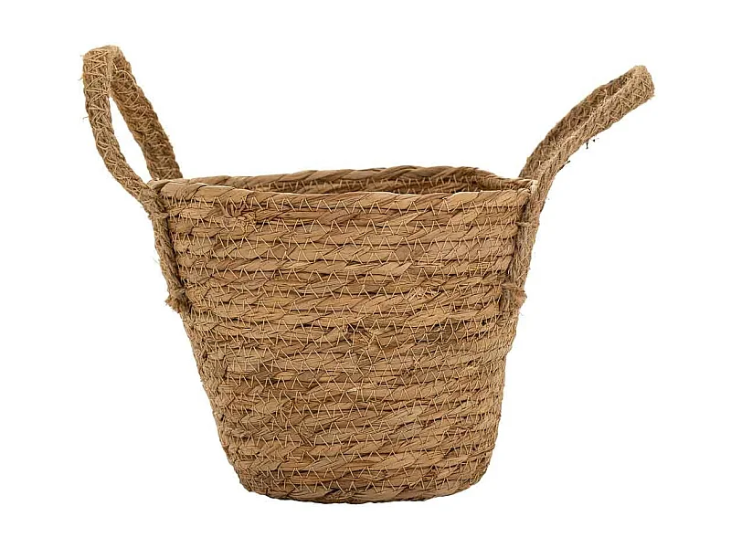 Cesto in fibra naturale marrone D18x16/22