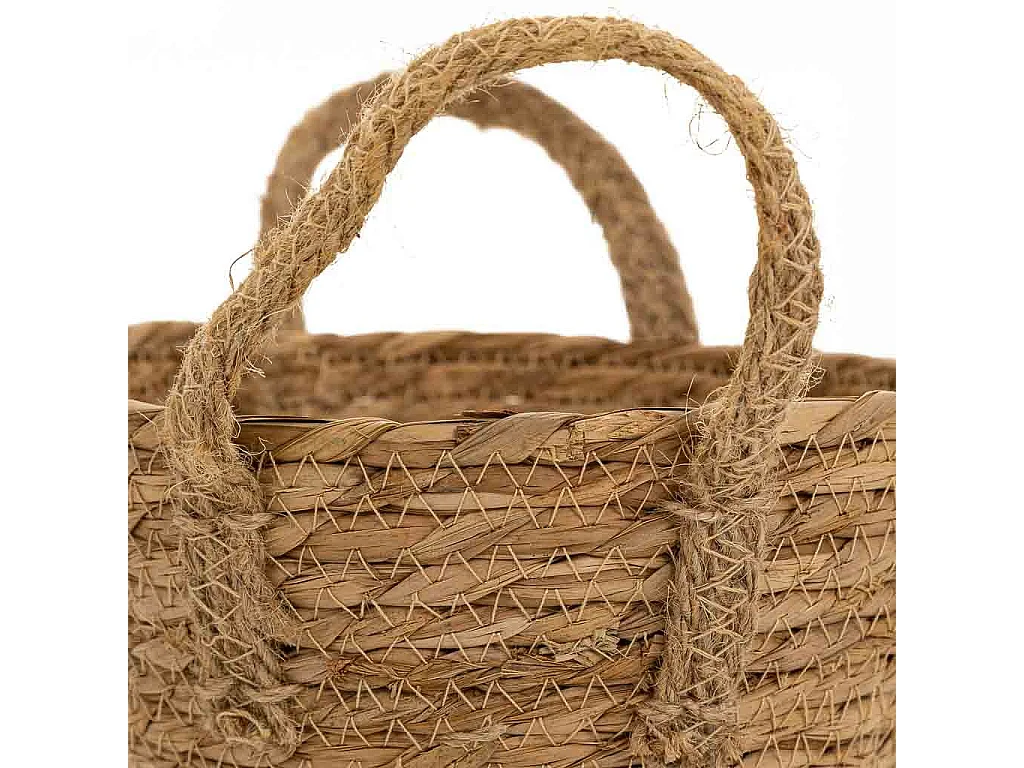 Cesto in fibra naturale marrone D18x16/22