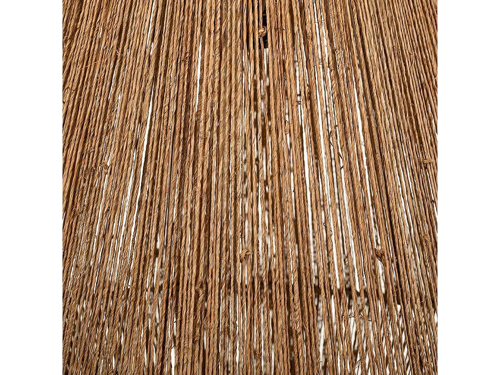 Deckenlampe aus braunem Jute 40x40x45
