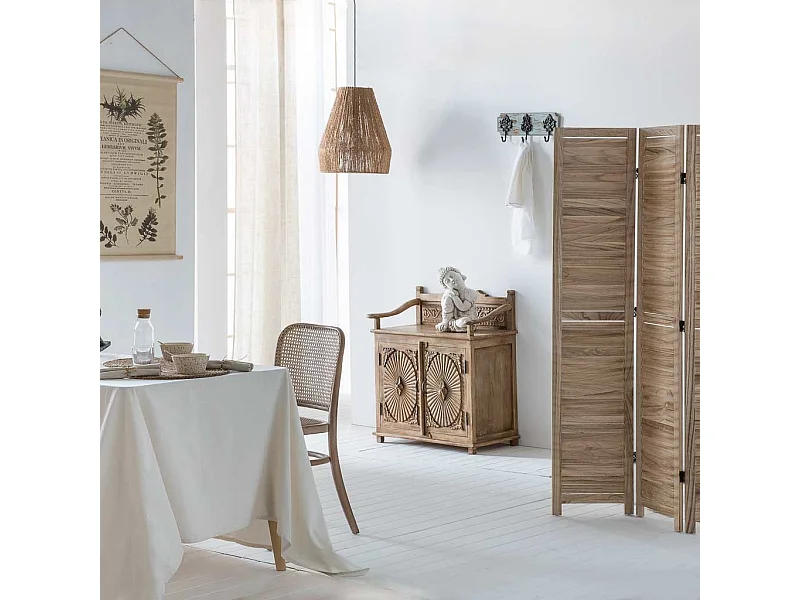 Deckenlampe Jute braun 40x40x45