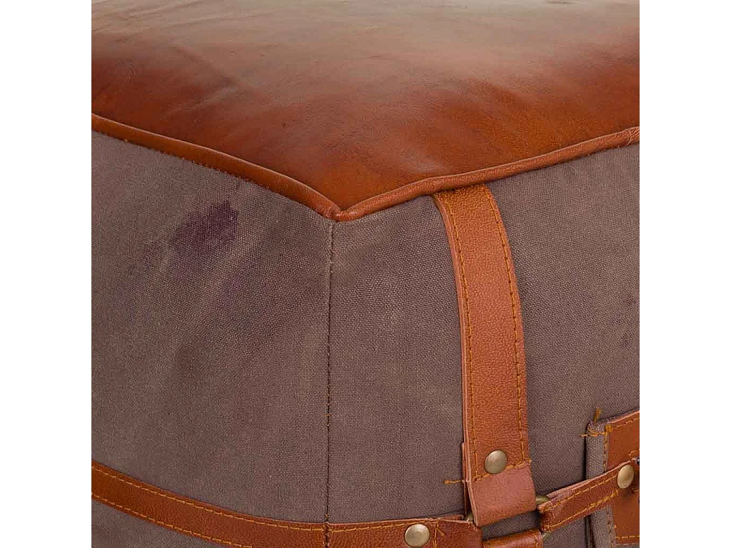 Banc en bois tapissé blanc 139x45.5x78