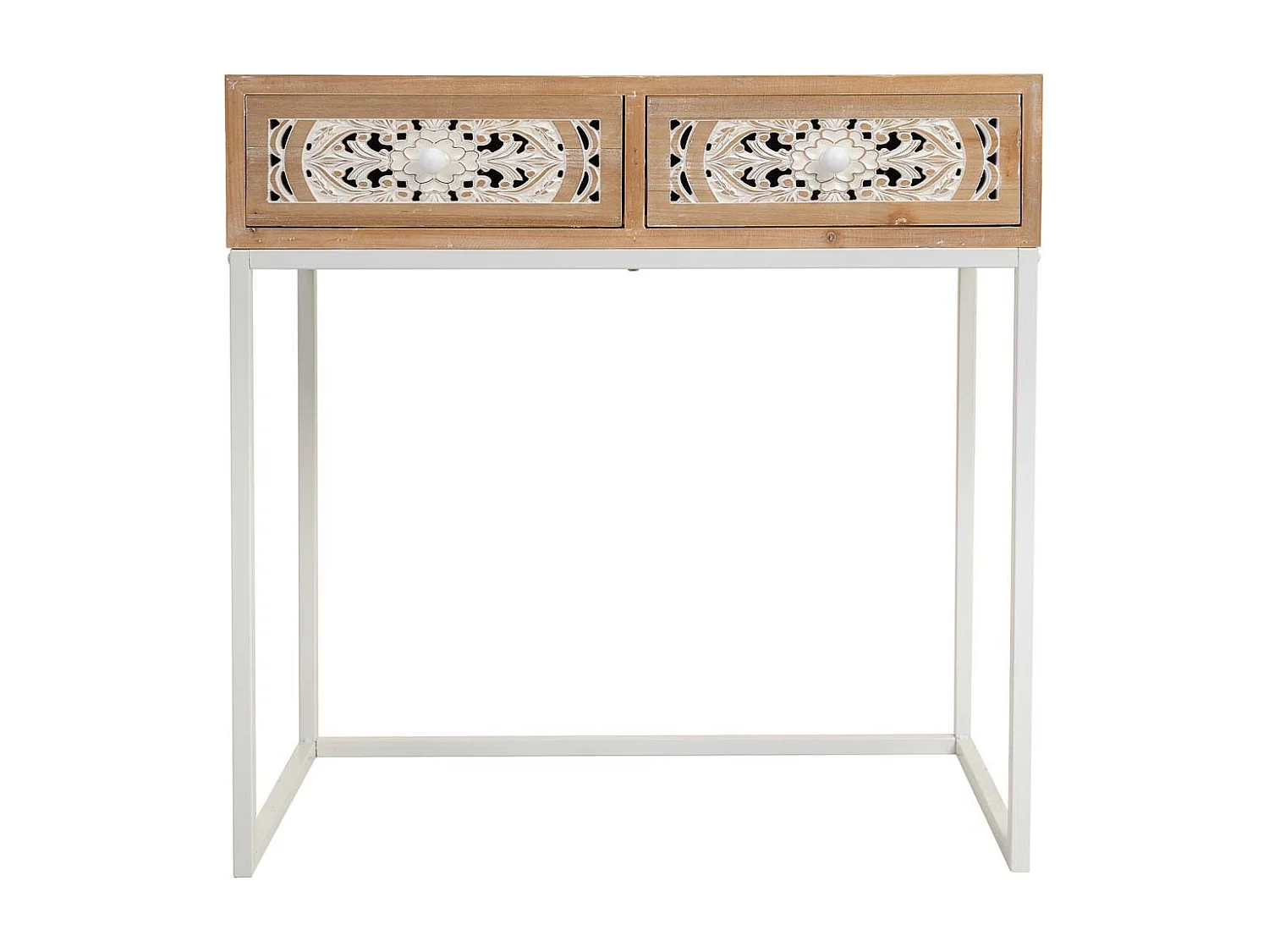 Banc en bois tapissé gris 110x37x47