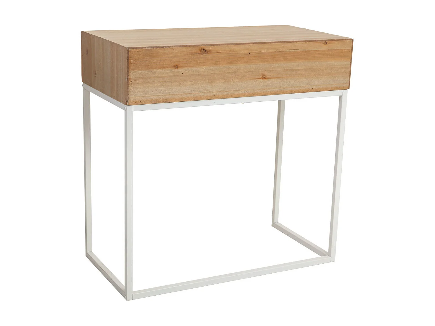 Banc en bois tapissé gris 110x37x47